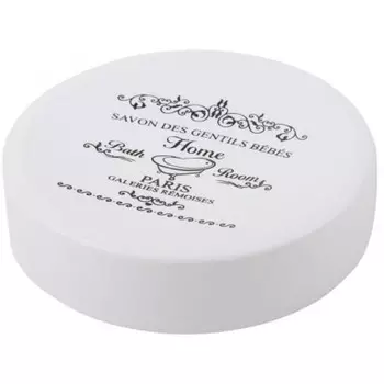 Мыльница белый металл B0367S