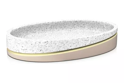 Мыльница настольная, TERRAZZO, полирезин