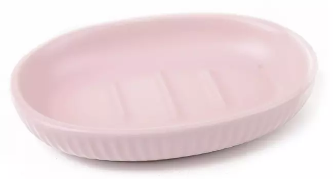 Мыльница Плиссе CE1610TA-SD керамика, розовый матовый