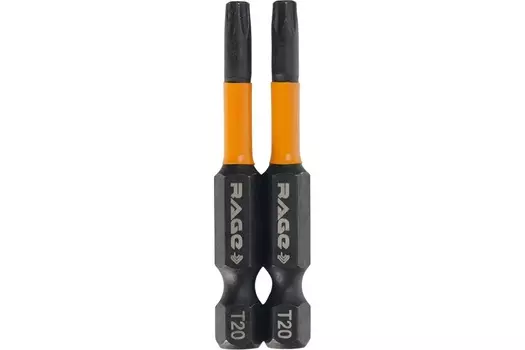 Набор бит торсионных Rage by Vira TORX T20 S2 х 50 мм 2шт