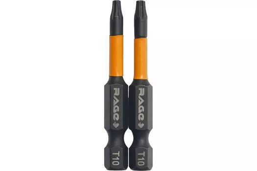 Набор бит торсионных Rage by Vira TORX T10 S2 х 50 мм 2шт