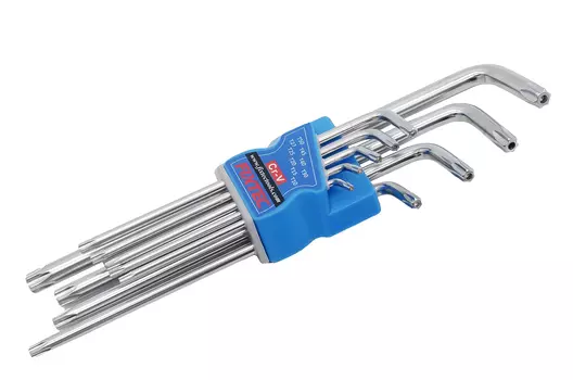 Набор ключей Torx Fixtec, удлиненные, 9 шт