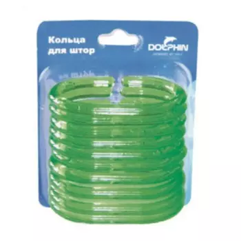 Набор колец для штор (зеленый)