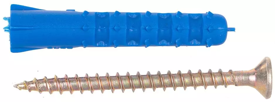 Набор крепления плинтусов, дюбель ёж 6х35мм, 120шт