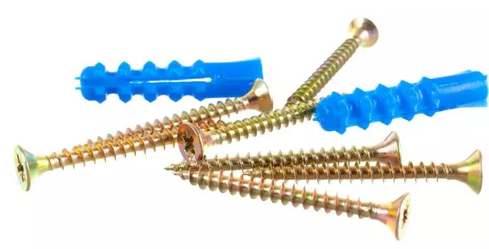 Набор крепления плинтусов, дюбель ёж 8х40мм, 70шт