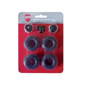 Набор присоединительный Royal Thermo 3/4" black