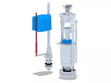 Набор с нижним подводом 1/2 металлизированная кнопка эконом