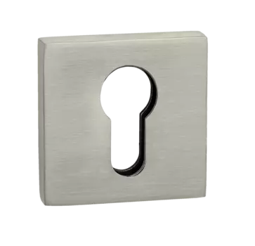 Накладка кв. на цилиндр РЕНЦ, никель супер матовый