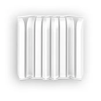 Накладки для плинтуса округлого Идеал Дюра (8 эл.), 001 Белый