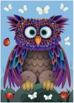 Наклейка декоративная Decoretto Совушка 350х250 мм