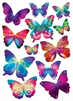 Наклейка декоративная Decoretto Таинственные бабочки 500х350 мм