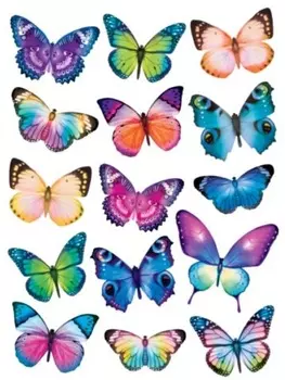 Наклейка декоративная Decoretto Вечерние бабочки 500х350 мм