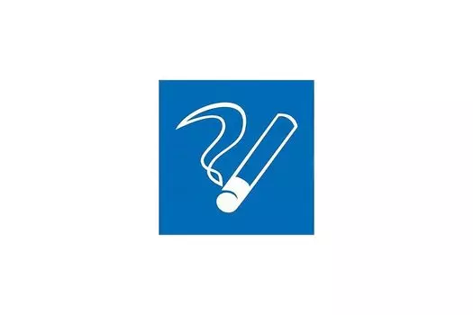 Наклейка информационный знак "Место курения" 200х200 Rexant
