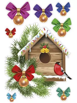 Наклейка NN 1012 Декоретто Скворечник