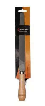 Напильник 200 мм плоский деревянная рукоятка Арт. 73/6/4/1