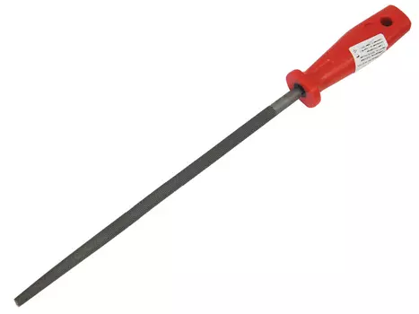 Напильник 250мм круглый, пластиковая ручка, №2