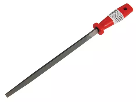 Напильник 250мм трехгранный, пластиковая ручка, №2