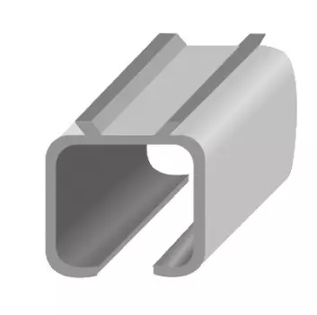 Направляющая для раздвижных дверей, длина 3 м. алюм.