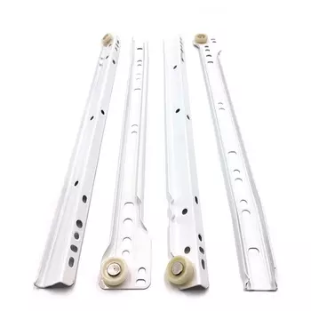 Направляющие роликовые 400 мм белый, комплект