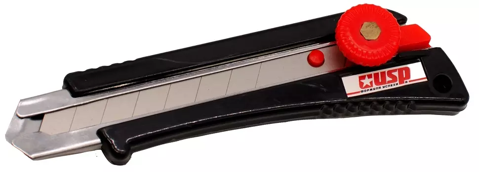 Нож 18 мм FIT технический Профи, усиленный, с вращающимся прижимом