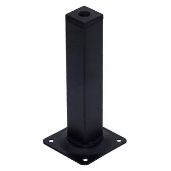 Ножка 25х25х150 квадратная, нерегул,черная- накл. Tech-Krep