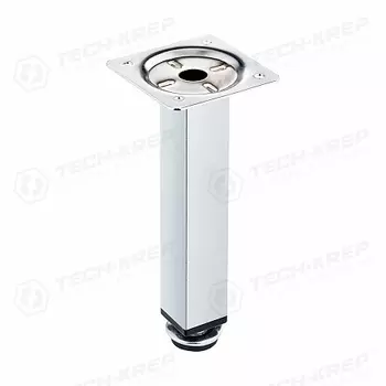 Ножка 25х25х150 мм металлическая, регулируемая, хром -накл.127477