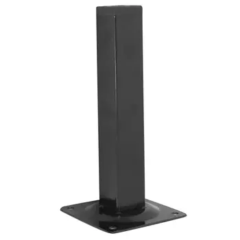 Ножка 25х25х200 квадратная, нерегул, черная- накл. Tech-Krep