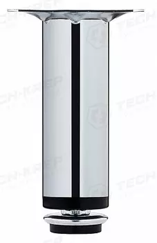 Ножка d 30х100 мм металлическая, регулируемая, хром -накл.127479