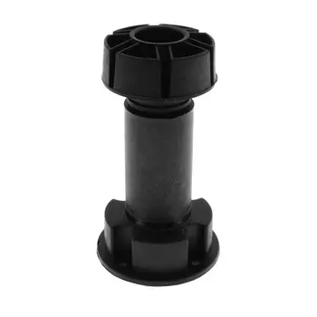 Ножка для кухни черная регулировка 145-165 мм (2 шт.)+2 клипсы