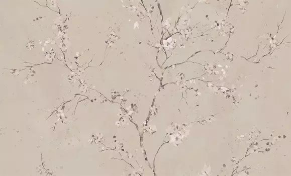 Обои Ateliero Scarlett виниловые на флиз основе гор. тиснения Мотив 1,06х10 м темно-бежевый