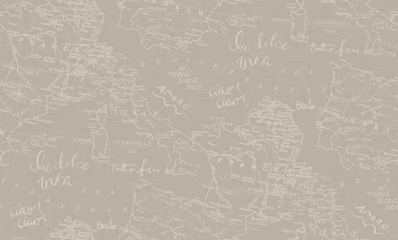 Обои Ateliero Tutto bene виниловые на флиз основе гор. тиснения Мотив 1,06х10 м бежевый