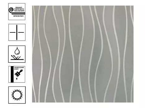 Обои Elysium Волна Винил гт. Декор 1,06*10м зеленый