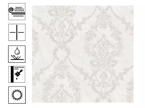 Обои Victoria Stenova Barocco винил на флиз. основе гор тиснения. Мотив 1,06х10м крем-брюле