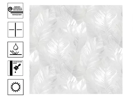 Обои Victoria Stenova Monaco винил на флиз. основе горячего тиснения. Мотив 1,06х10м серый