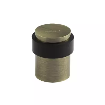 Ограничитель дверной 122 (старая бронза) черное рез.кольцо