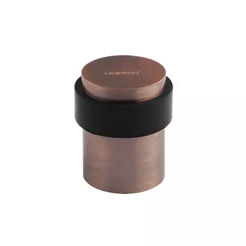 Ограничитель дверной 122 (старая медь) черное рез.кольцо