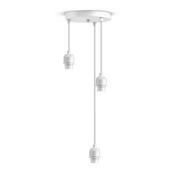 Основание подвесного светильника 3х75Вт, Е27, 220В, белый