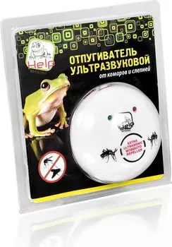 Отпугиватель комаров и слепней HELP ультразвуковой, 220 В, 10х10х5,5 см