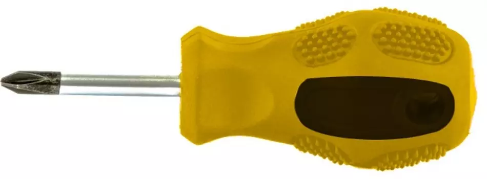 Отвертка 5х38 мм, PH1, CrV, намагниченное жало, двухкомпонентная ручка