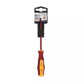 Отвертка диэлектрическая Кобальт Ultra Grip SL3х100 мм