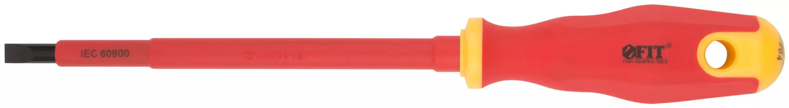 Отвертка диэлектрическая SL6,5 х150мм, 1000 В, прорезиненная ручка