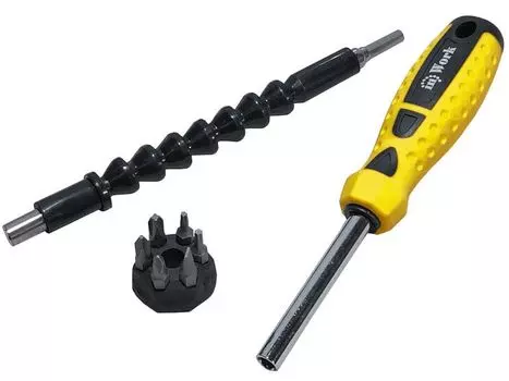 Отвертка с переходником + 6 бит