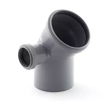 Отвод КПП 110 45 град с выходом 50 мм (левый)