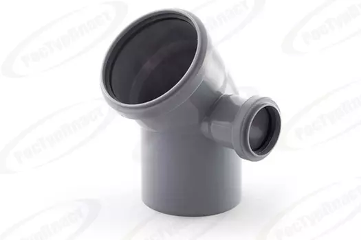 Отвод КПП 110 45 град с выходом 50 мм (правый)