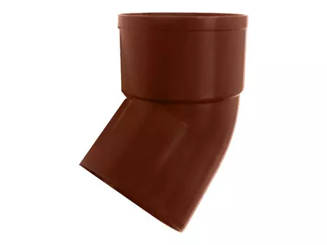 Отвод водосточной трубы Murol ПВХ 45/80, коричневый