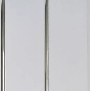 Панель пластиковая Белый лак хром 2-х секционный 240х3000 - Сп 3240081