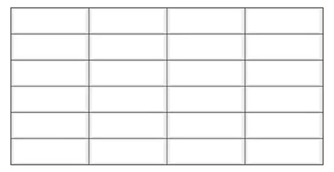 Панель ПВХ Плитка Черный шов (480 х 955 мм)
