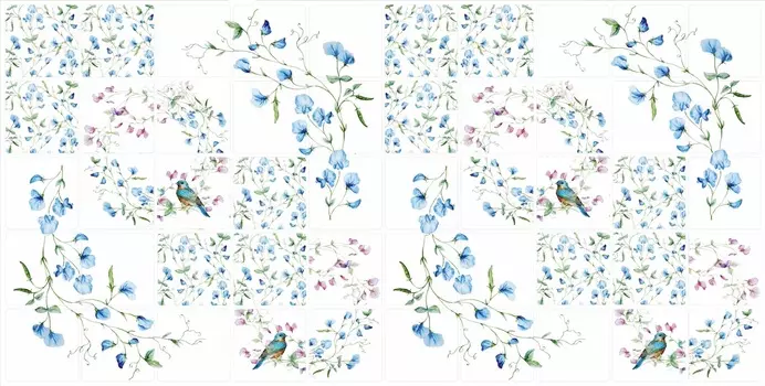 Панель ПВХ Плитка Весенние мотивы 955х480х0,2 мм