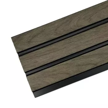 Панели 3D Rail 2700х120х10 мм Дуб антик