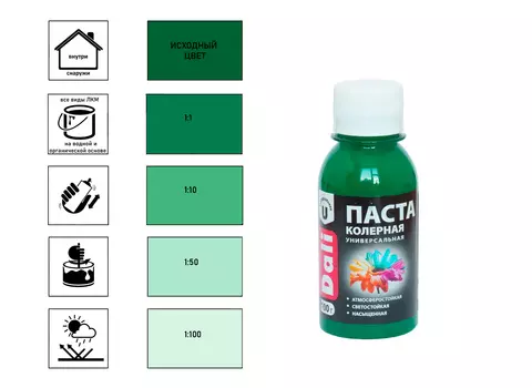 Паста Dali колерная, универсальная, свежая мята 0,1 кг